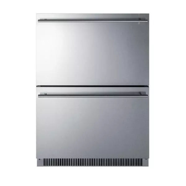 Summit ADRD24 24″ Stainless Steel 4.8 cu.ft 2-Drawer Outdoor Refrigerator