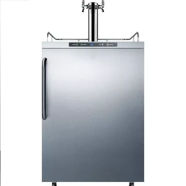 Summit SBC635MOSTWIN 24″ Stainless Steel Automatic Freestanding Outdoor Kegerator