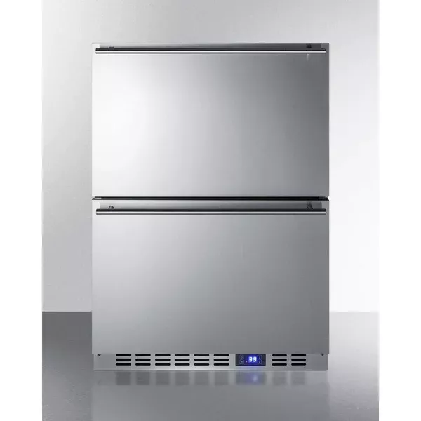 Summit SPR627OS2D 24″ Outdoor Refrigerator with dividers and basket