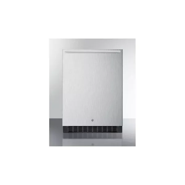 Summit SPR627OSCSSHH 24″ Outdoor Refrigerator with recessed LED lighting
