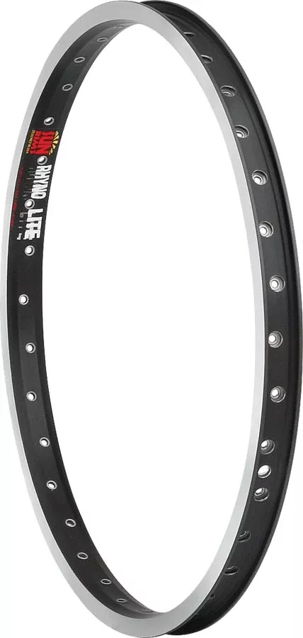 Sun Ringle Rhyno Lite Rim – 20″ Black/Silver 36H Clincher Schraeder