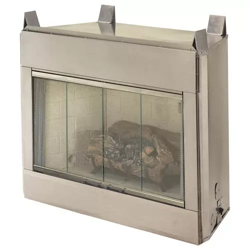 Superior 36″ Alpine Outdoor Vent Free White Herringbone Fireplace – VRE3000