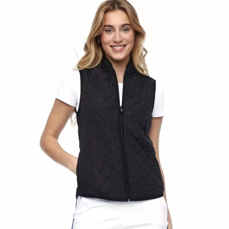 Swing Control Quilted Vest – Black