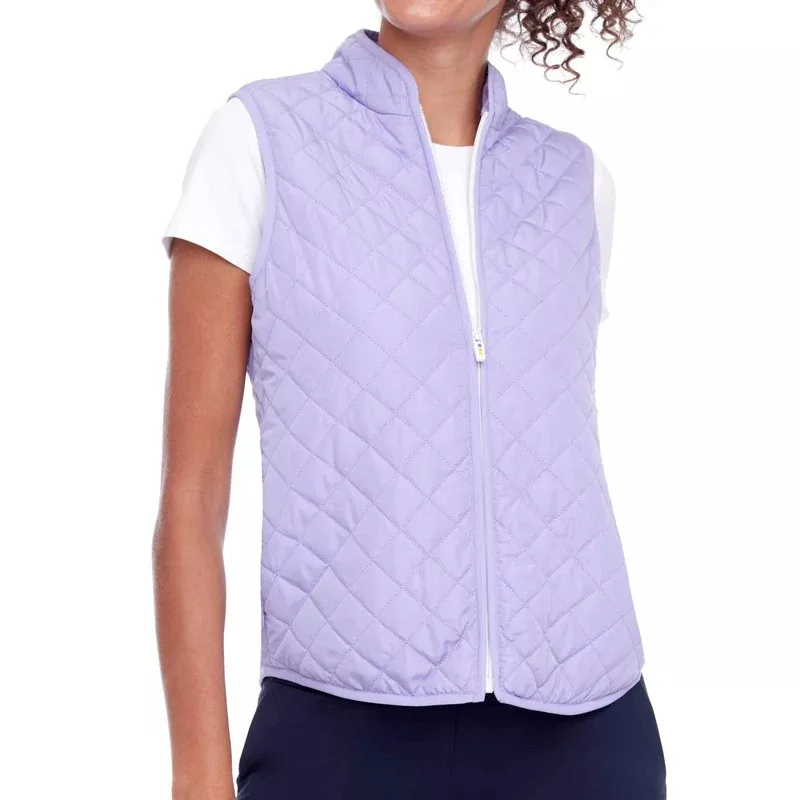 Swing Control Quilted Vest – Violet