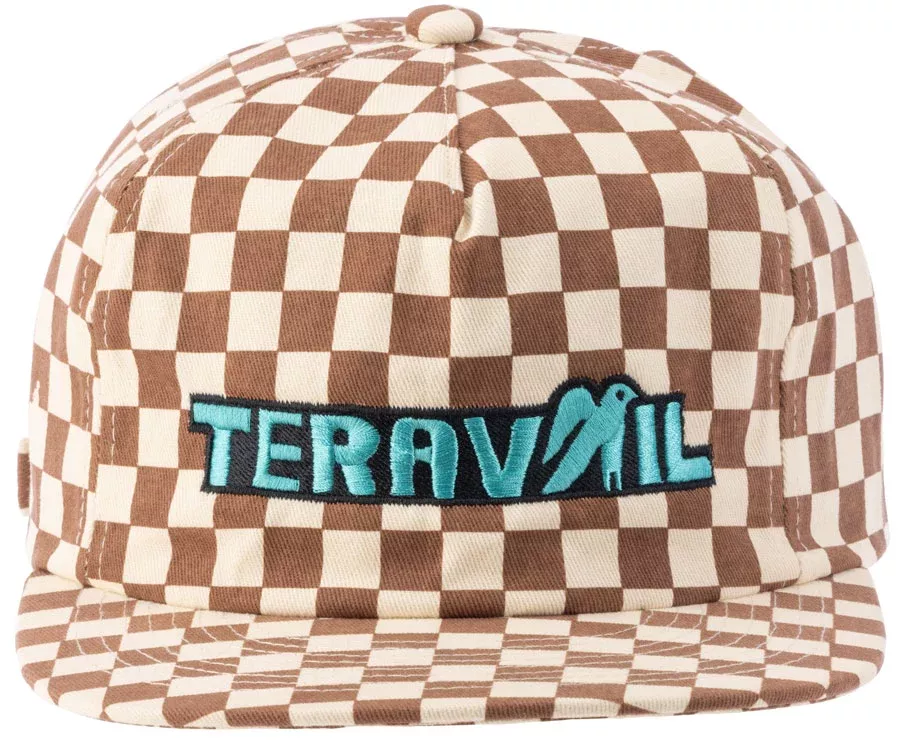 Teravail Artist Series: Joshua Noom Trip Hat – Rust Checkerboard One Size