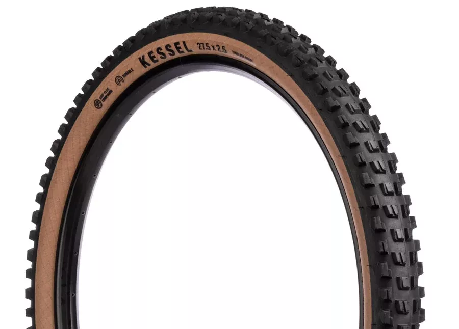 Teravail Kessel Tire - 27.5 x 2.5 Tubeless Folding Tan Durable Grip Plus Compound