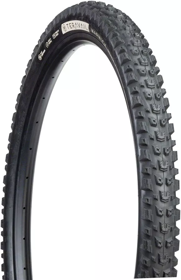 Teravail Warwick Tire – 29 x 2.3 Tubeless Folding Black Durable Grip Compund
