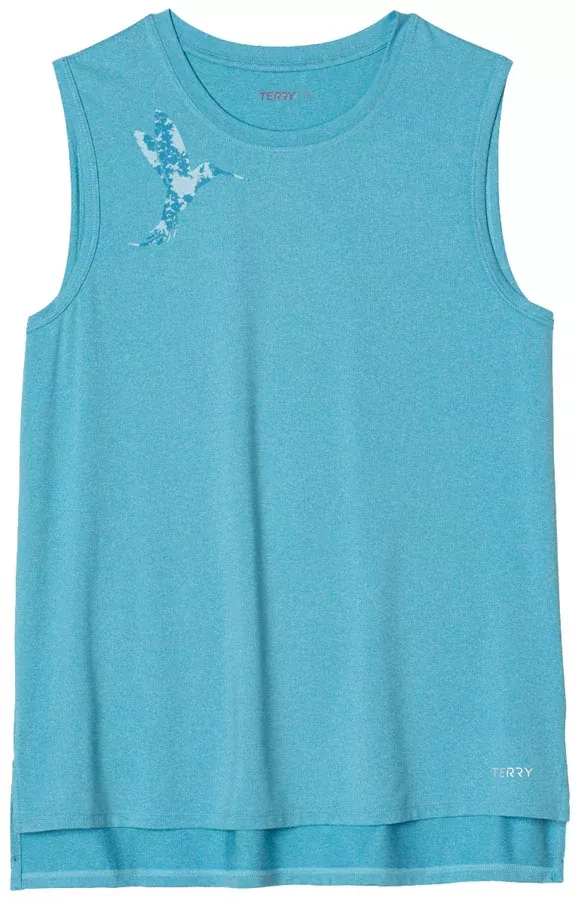 Terry Tech Tank - Horizon Blue Hummingbird Large