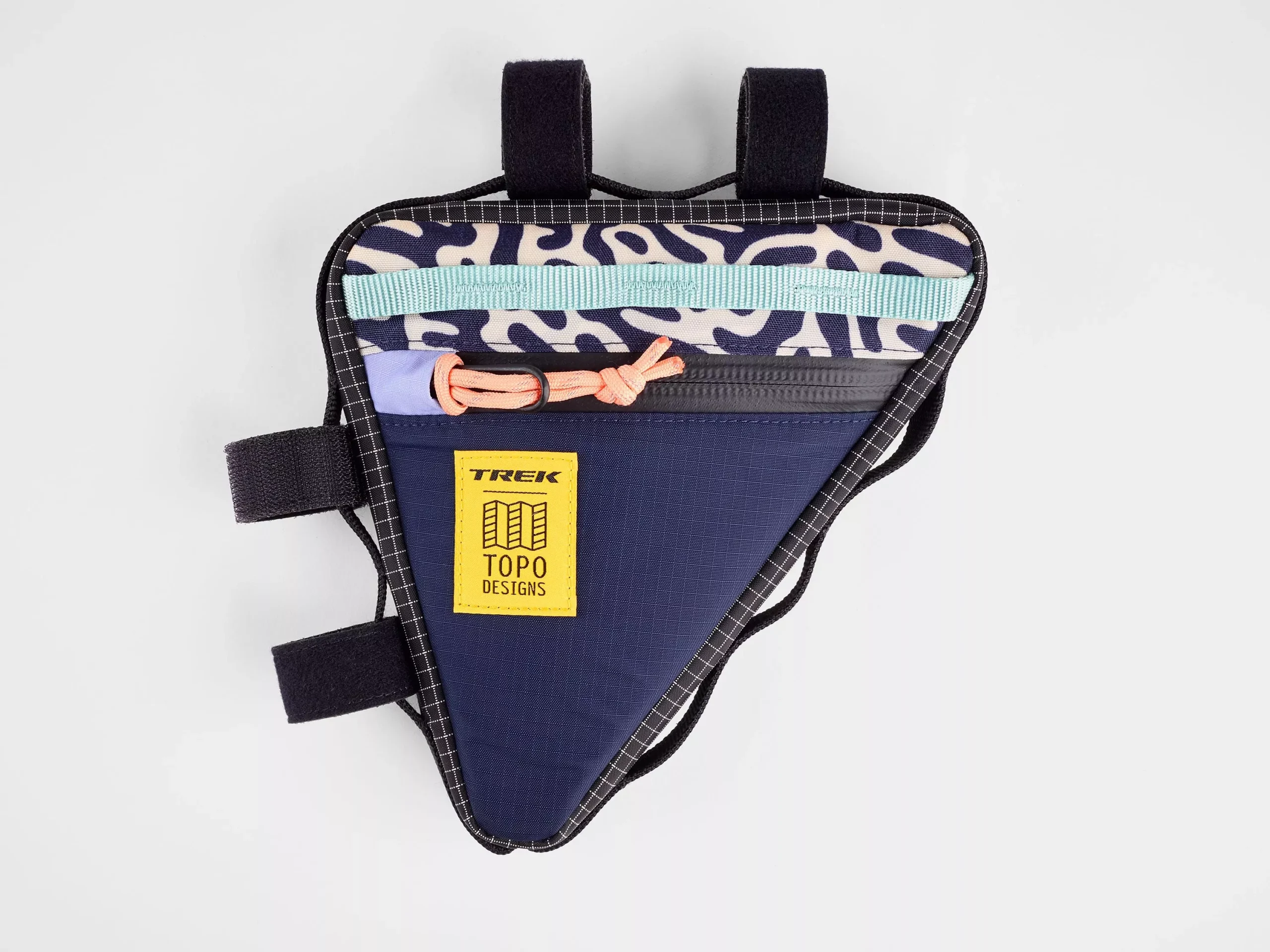 Topo Designs Trek Bike Frame One Size Party/Grid Bag