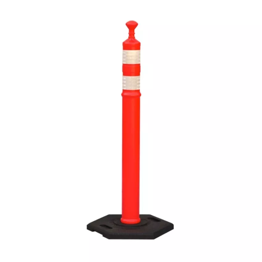 Traffix Devices 42″ Tall Grabber Tube Delineator Post – 8 Lbs Base – Orange