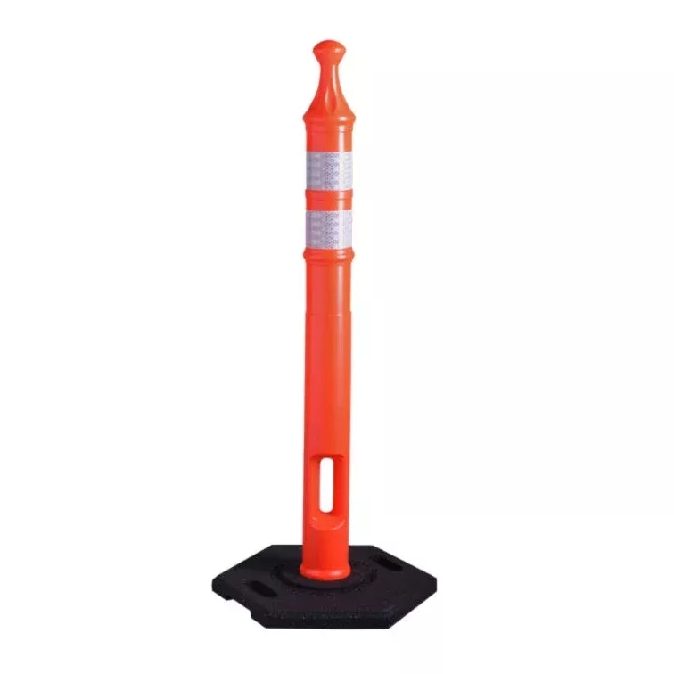 Traffix Devices 42″ Tall Grabber Tube II Delineator Post – 18 Lbs Base – Orange