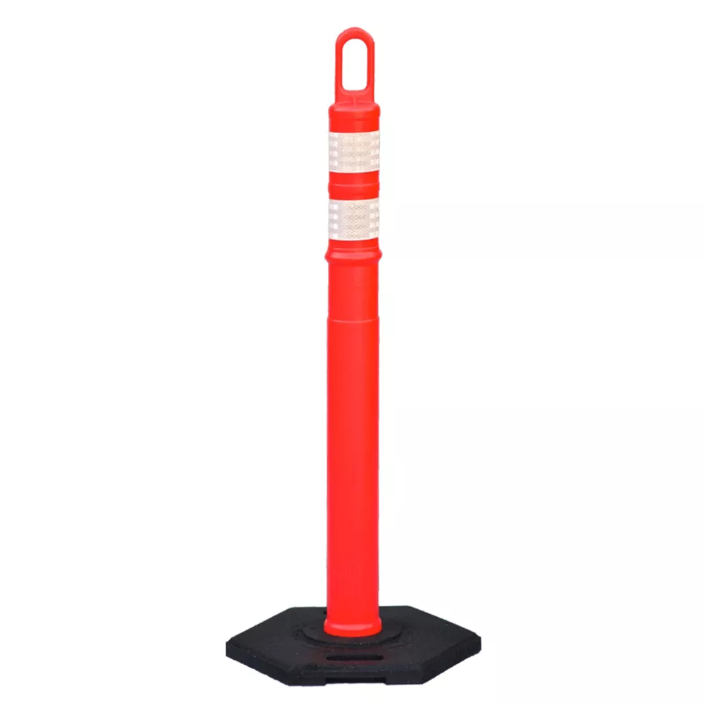 Traffix Devices 42″ Tall Looper Tube Delineator Post – 18 Lbs Base – Orange