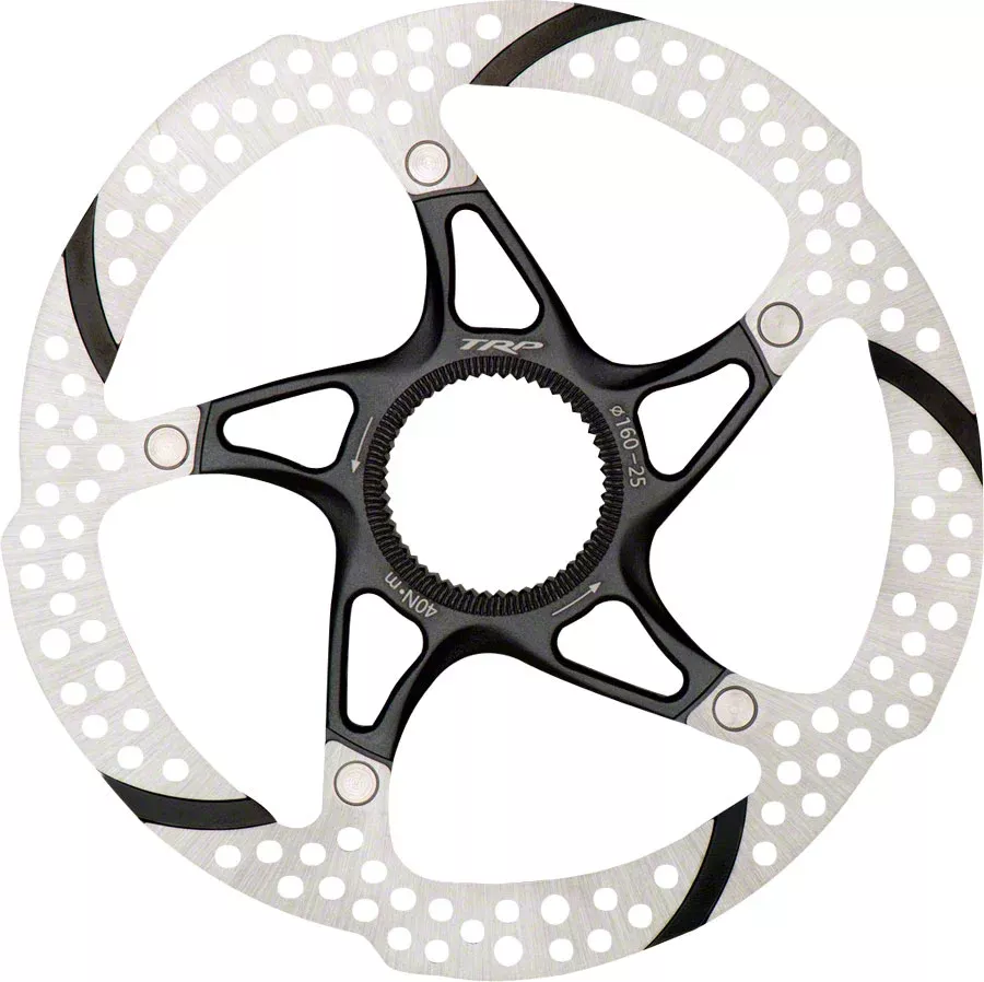 TRP-25 Disc Brake Rotor – 203mm Center Lock 1.8mm Silver/Black