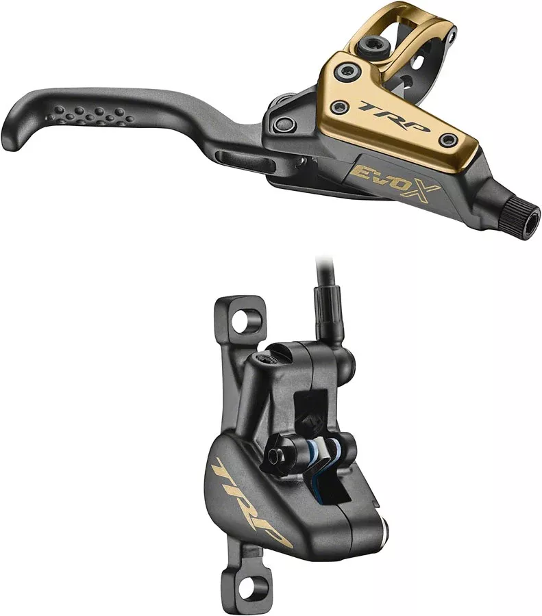 TRP EVO X HD-M9020 Disc Brake Lever - Right/Front Rear 1900mm Hose Post Mount 2-Piston BLK