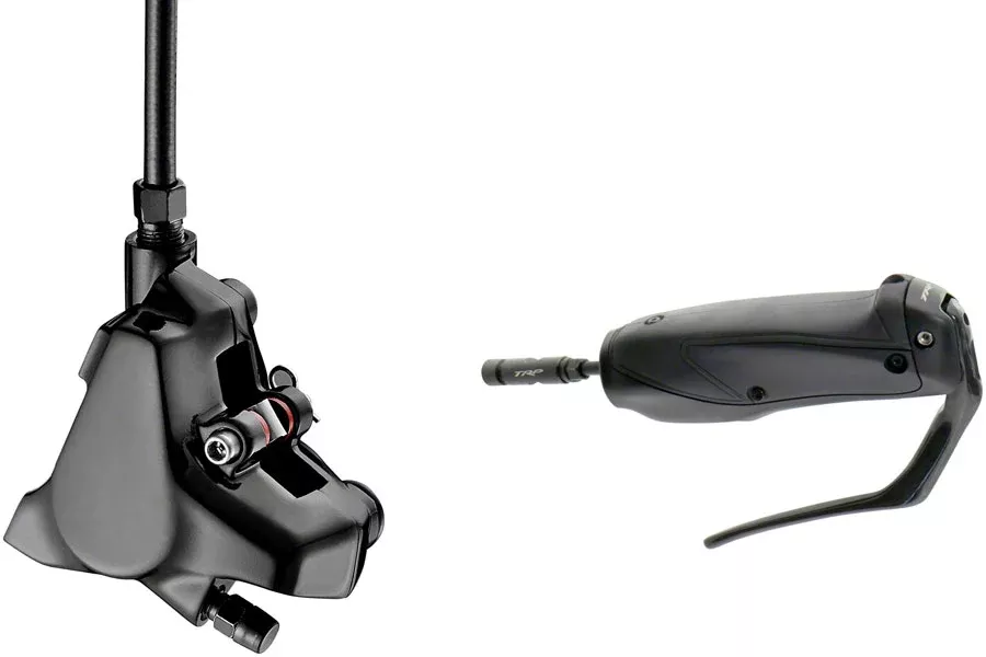 TRP HD-T910 TT Disc Brake and Lever – Rear Hydraulic Flat Mount Black