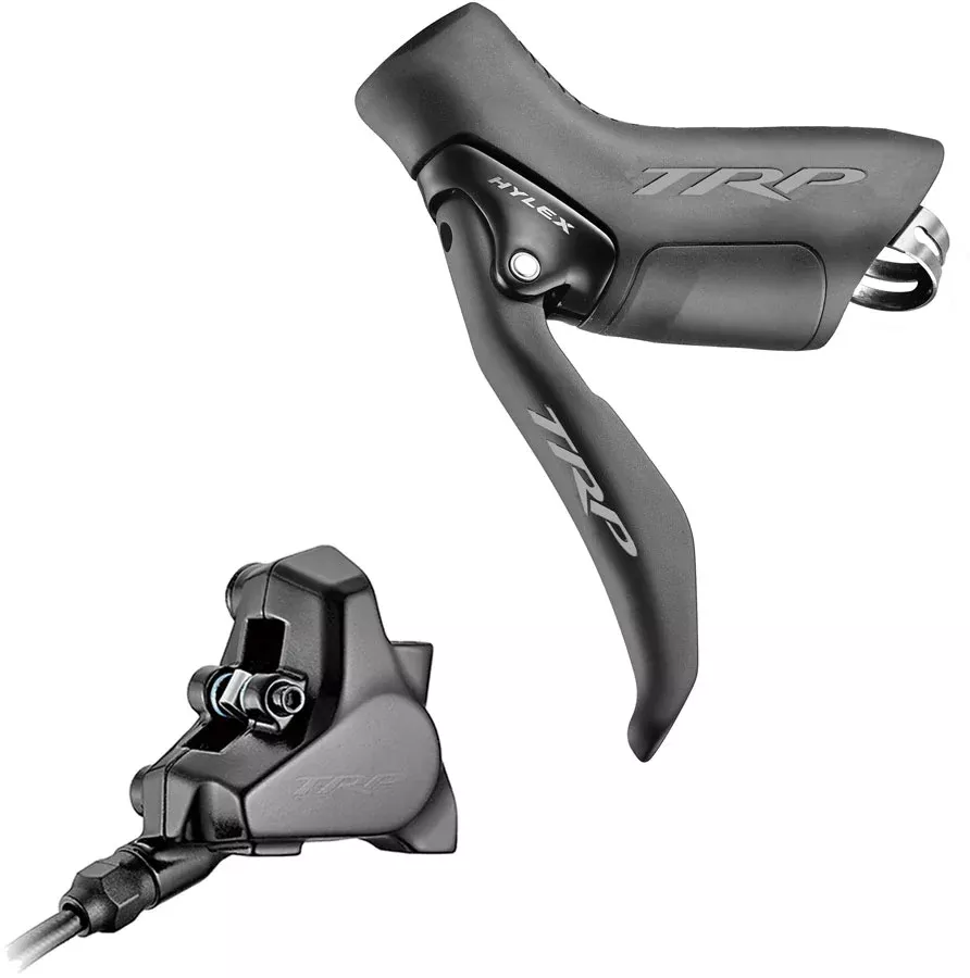 TRP Hylex Disc Brake Lever – Left Hydraulic 2-Piston 1900mm Hose Flat Mount BLK