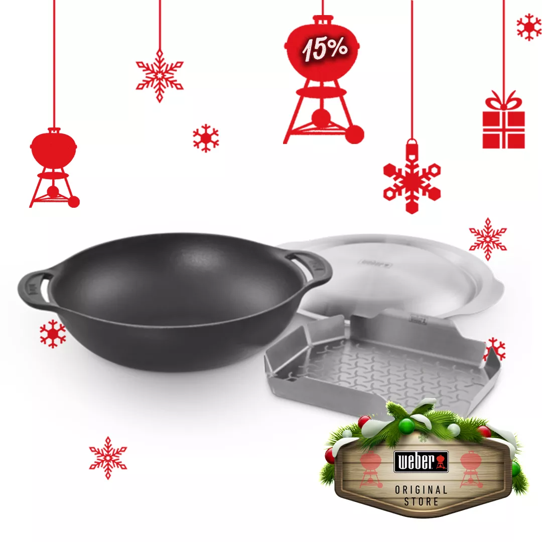 Weber CRAFTED GBS Wokset met stoomrek