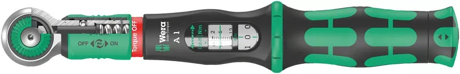Wera Safe-Torque A 1 Torque Wrench – 1/4″ Square Head Drive 2-12 Nm