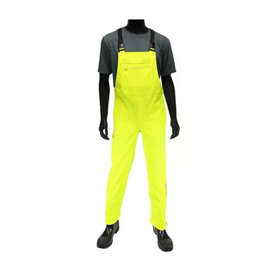 West Chester Non-ANSI Hi Vis Yellow Stretch Bib Overalls 4540B