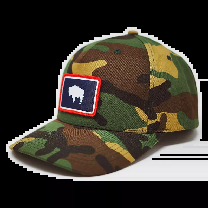 WYO FLAG BUFFALO TRUCKER HAT
