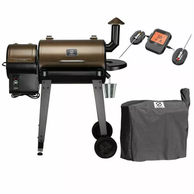 Z GRILLS ZPG-450A Wood Pellet Grill BBQ Smoker Digital Control with Cover