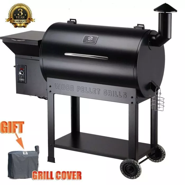 Z Grills ZPG-7002B 2021 Upgrade Wood Pellet Grill& Smoker 8 in 1 BBQ Grill+Cover