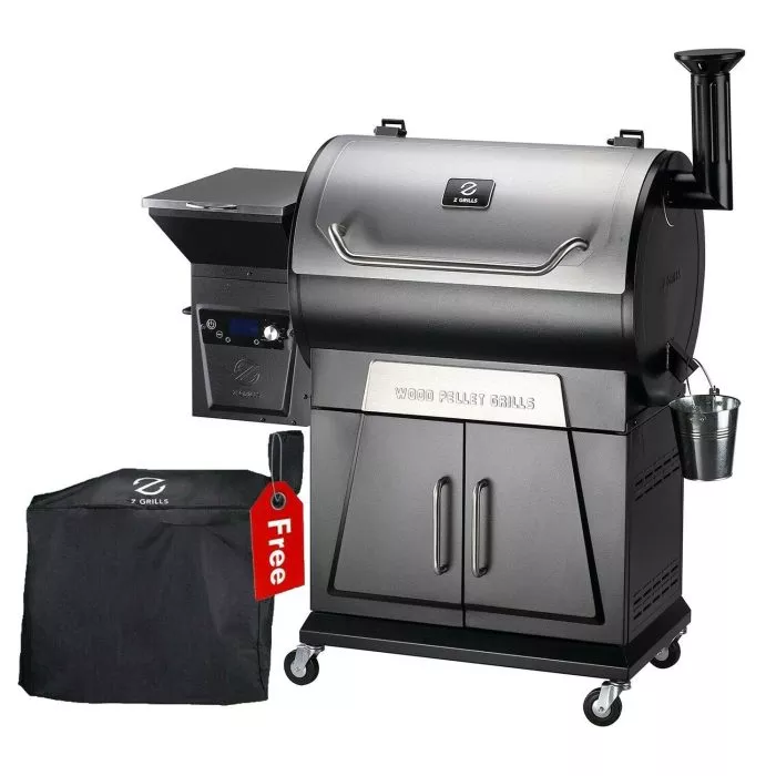 Z GRILLS ZPG-700D4E Wood Pellet Grill BBQ Smoker Digital Control 697 sq. in.