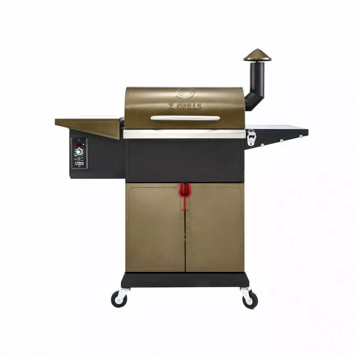 Z GRILLS ZPG-L600D 8 in 1 BBQ Pellet Grill Smoker w/ Digital Temp Control Bronze