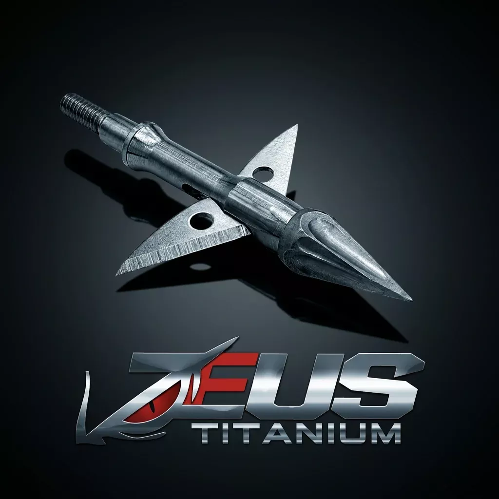 ZEUS TITANIUM 100/125 GRAIN BROADHEADS (3 PACK) PLUS PRACTICE HEAD