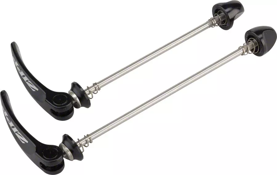 Zipp Tangente Quick Release Skewer Set – 100mm/130mm Stainless Steel BLK With Silver Logo