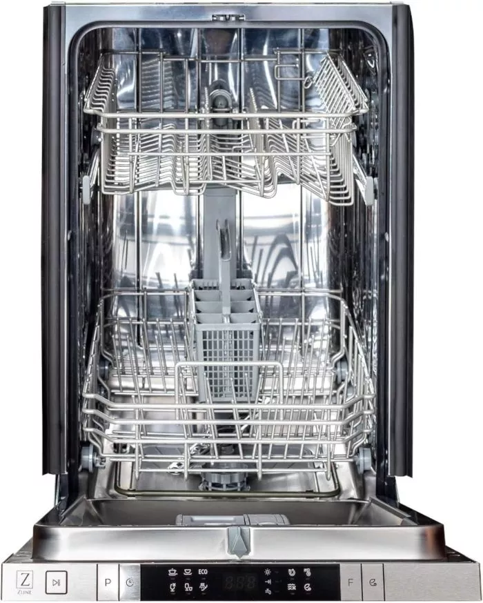 ZLINE 18 in. Top Control Dishwasher in Custom Panel Ready with Stainless Steel Tub