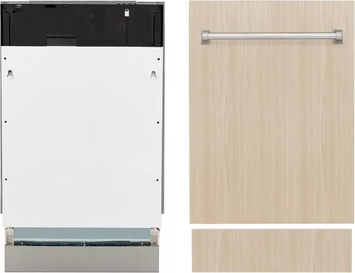 ZLINE 18 Tallac Series 3rd Rack Top Control Dishwasher in Custom Panel Ready with Stainless Steel Tub, 51dBa (DWV-18) (Pannel Ready)